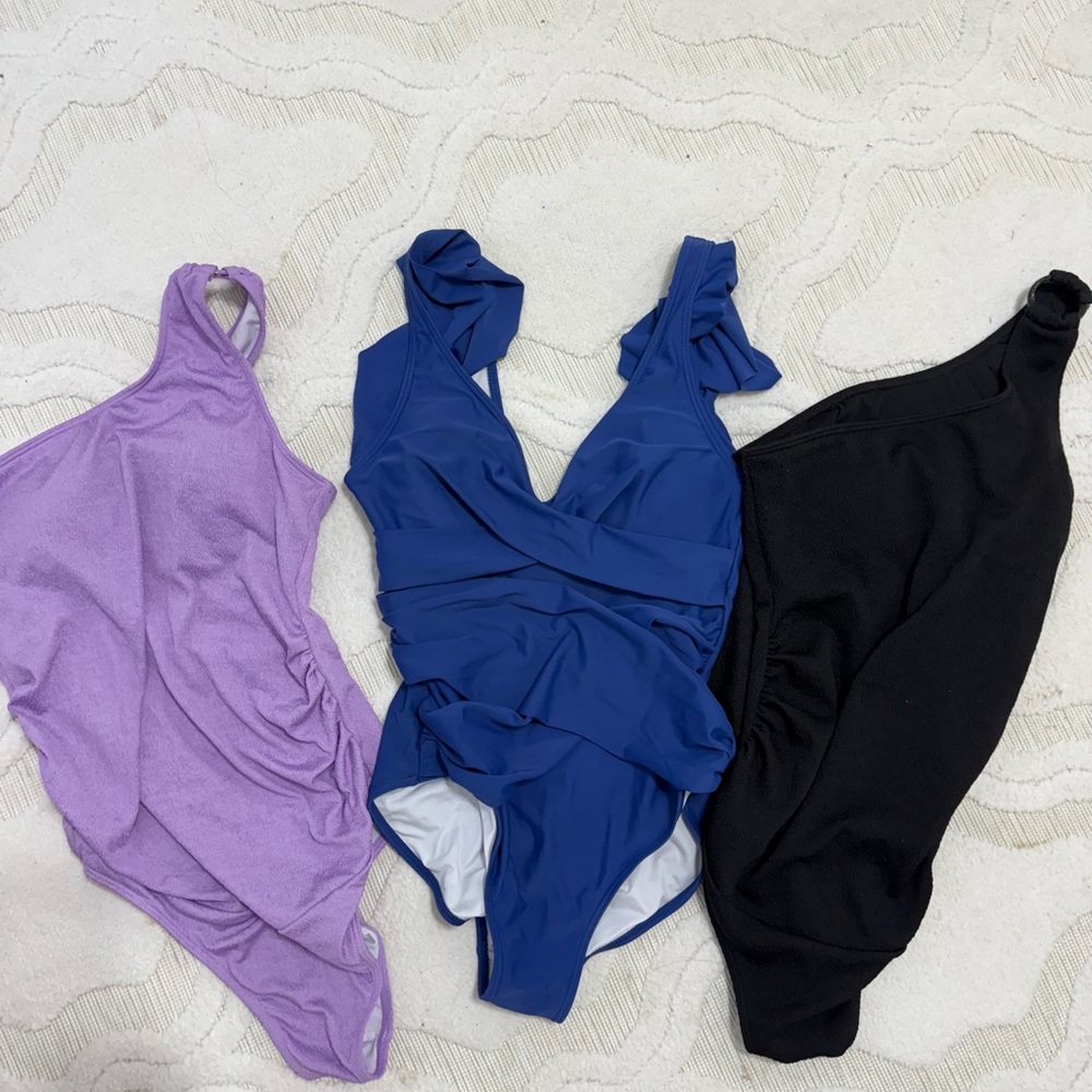 Maternity swimsuits size small/ set of three